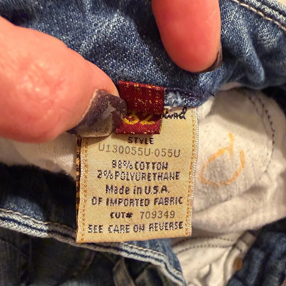 7 For All Mankind A Pocket Bootcut Jeans Medium Wash Blue Size 33 U130055U-055U